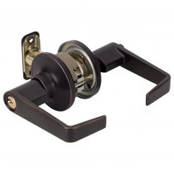 Harney Hardware Commercial Door Hardware Commercial Door Lever Set Keyed / Entry Function, UL Fire Rated, ANSI 2, Atlas Collection