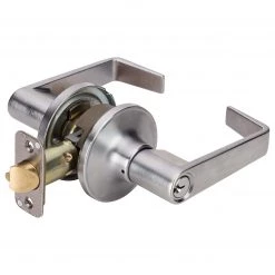 Harney Hardware Commercial Door Lever Set Keyed / Entry Function, UL Fire Rated, ANSI 2, Atlas Collection