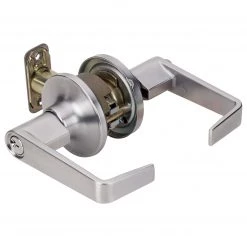 Harney Hardware Commercial Door Lever Set Keyed / Entry Function, UL Fire Rated, ANSI 2, Atlas Collection