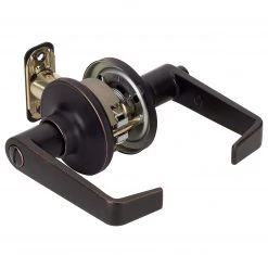 Harney Hardware Commercial Door Lever Set Bed / Bath / Privacy Function, UL Fire Rated, ANSI 2, Atlas Collection Commercial Door Hardware