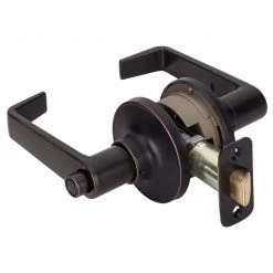 Harney Hardware Commercial Door Lever Set Bed / Bath / Privacy Function, UL Fire Rated, ANSI 2, Atlas Collection Commercial Door Hardware