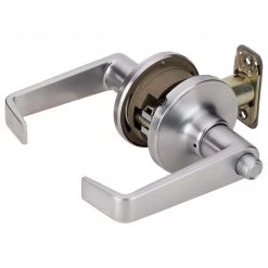Harney Hardware Commercial Door Lever Set Bed / Bath / Privacy Function, UL Fire Rated, ANSI 2, Atlas Collection Commercial Door Hardware