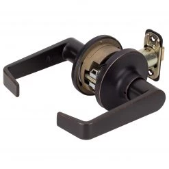 Harney Hardware Commercial Door Lever Set Closet / Hall / Passage Function, UL Fire Rated, ANSI 2, Atlas Collection