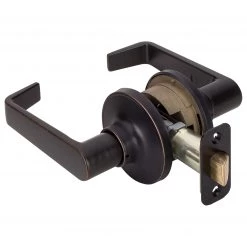 Harney Hardware Commercial Door Lever Set Closet / Hall / Passage Function, UL Fire Rated, ANSI 2, Atlas Collection