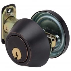 Harney Hardware Commercial Deadbolt Single Cylinder, UL Fire Rated, ANSI 2, Atlas Collection Commercial Door Hardware