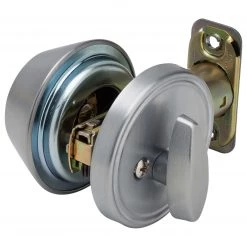 Harney Hardware Commercial Deadbolt Single Cylinder, UL Fire Rated, ANSI 2, Atlas Collection Commercial Door Hardware