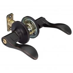 Harney Hardware Door Lever Set Keyed / Entry Function Dakota Collection