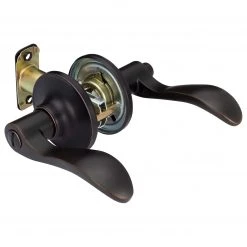 Harney Hardware Residential Door Locks Door Lever Set Bed / Bath / Privacy Function Dakota Collection