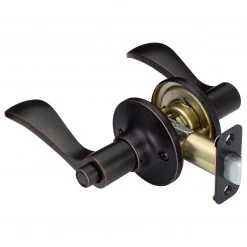 Harney Hardware Residential Door Locks Door Lever Set Bed / Bath / Privacy Function Dakota Collection