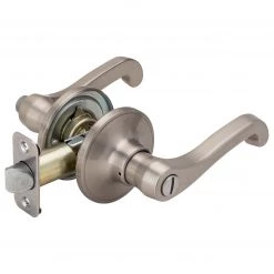 Harney Hardware Residential Door Locks Door Lever Set Bed / Bath / Privacy Function Sage Collection