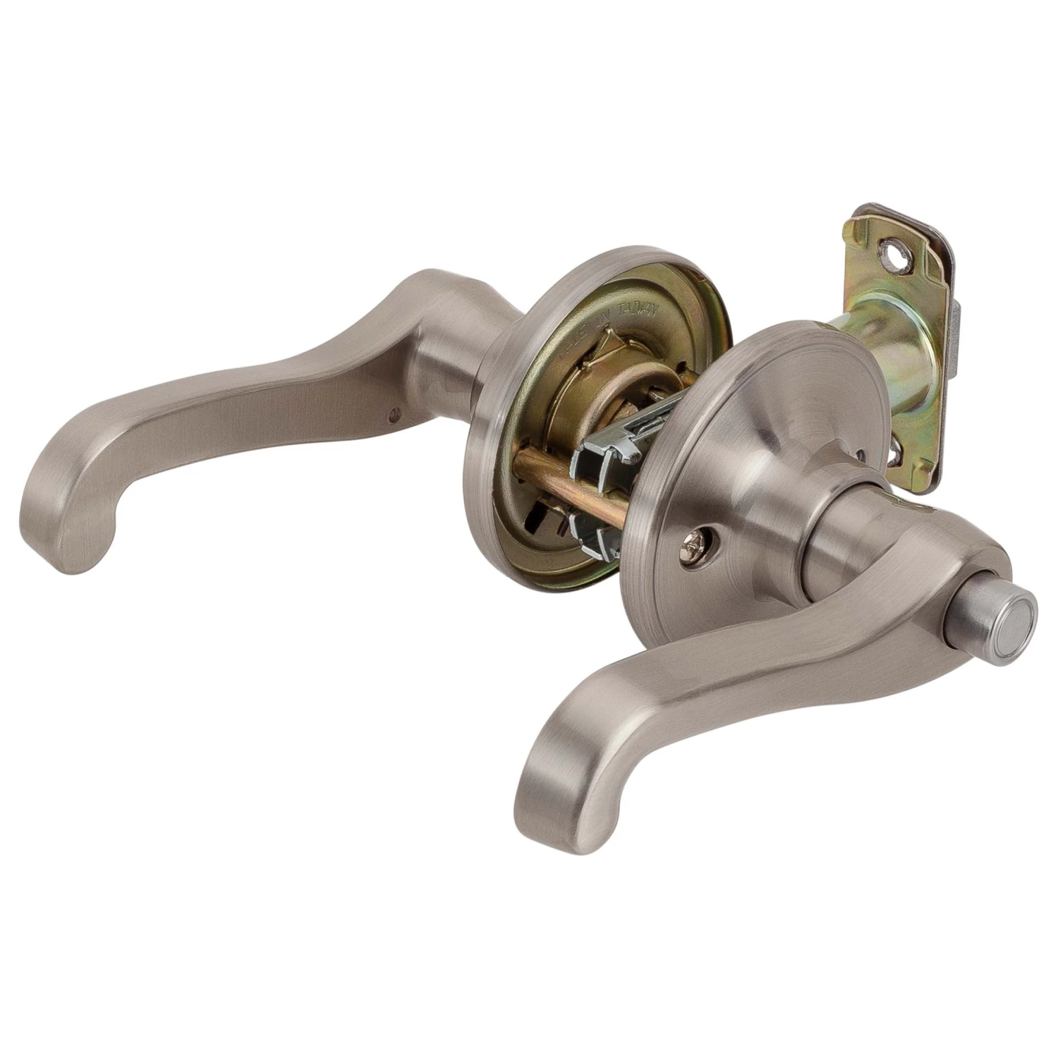 Harney Hardware Residential Door Locks Door Lever Set Bed / Bath / Privacy Function Sage Collection 3 Harney Hardware Residential Door Locks Door Lever Set Bed / Bath / Privacy Function Sage Collection