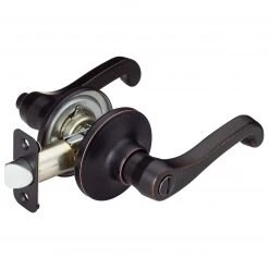 Harney Hardware Residential Door Locks Door Lever Set Bed / Bath / Privacy Function Sage Collection