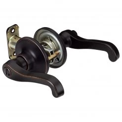 Harney Hardware Residential Door Locks Door Lever Set Bed / Bath / Privacy Function Sage Collection