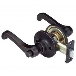 Harney Hardware Residential Door Locks Door Lever Set Bed / Bath / Privacy Function Sage Collection