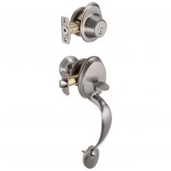 Harney Hardware Residential Door Locks Front Door Handleset With Interior Door Knob Contemporary Style Callista Collection