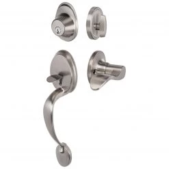 Harney Hardware Front Door Handleset With Interior Left Handed Lever Dakota Collection Residential Door Locks