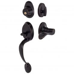 Harney Hardware Front Door Handleset With Interior Left Handed Lever Dakota Collection Residential Door Locks
