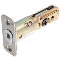Harney Hardware Residential Deadbolt Latch, UL Fire Rated, Adjustable 2 3/8 In. To 2 3/4 In. Residential Door Locks