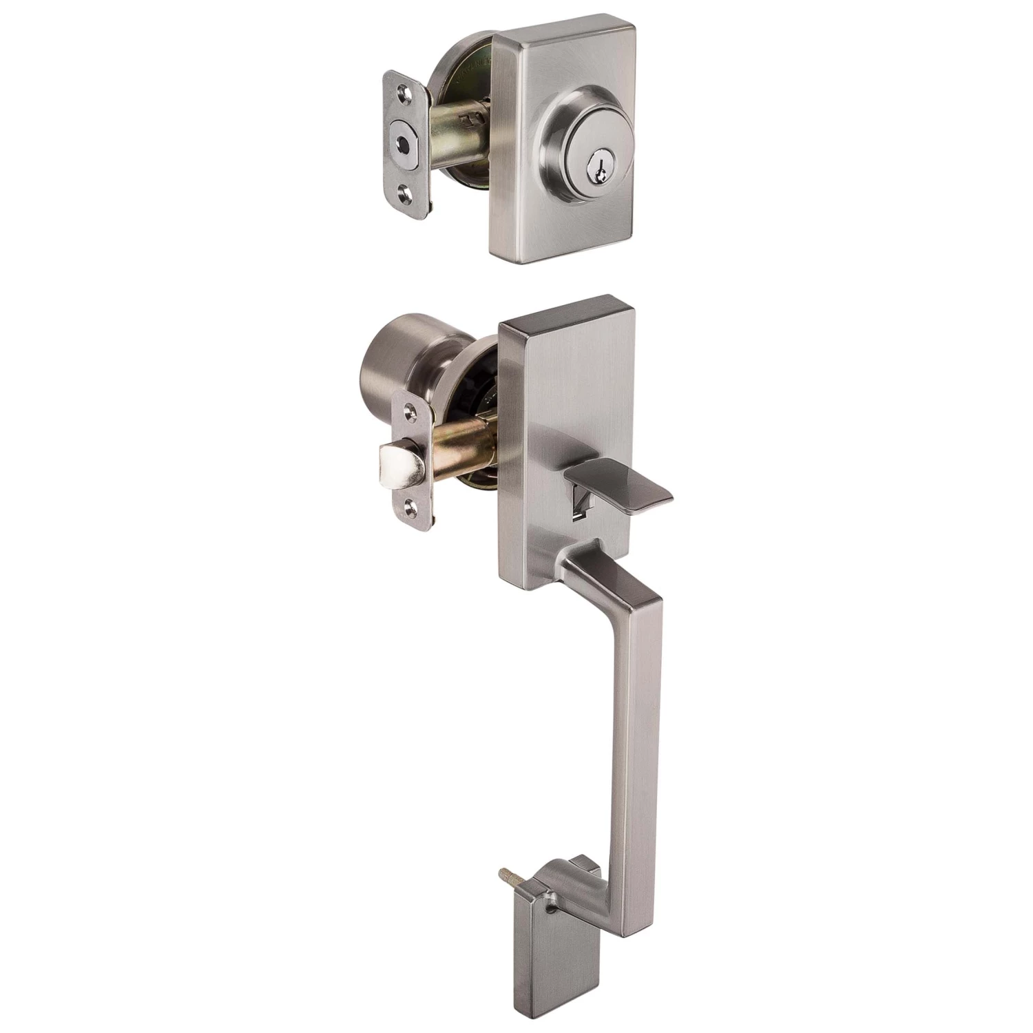 Harney Hardware Residential Door Locks Front Door Handleset With Interior Door Knob Contemporary Style Brooklyn Collection 2 Harney Hardware Residential Door Locks Front Door Handleset With Interior Door Knob Contemporary Style Brooklyn Collection