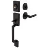 Harney Hardware Residential Door Locks Front Door Handleset With Interior Reversible Lever Contemporary Style Riley Collection