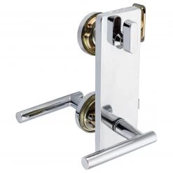 Harney Hardware Residential Door Locks Interconnected Door Lock Reversible Passage Lever, UL Fire Rated, ANSI 2, Contemporary Style Riley Collection