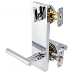 Harney Hardware Residential Door Locks Interconnected Door Lock Reversible Passage Lever, UL Fire Rated, ANSI 2, Contemporary Style Riley Collection