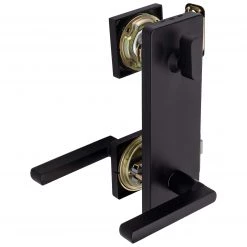 Harney Hardware Interconnected Door Lock Reversible Passage Lever, UL Fire Rated, ANSI 2, Contemporary Style Harper Collection