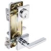 Harney Hardware Interconnected Door Lock Reversible Passage Lever, UL Fire Rated, ANSI 2, Contemporary Style Harper Collection