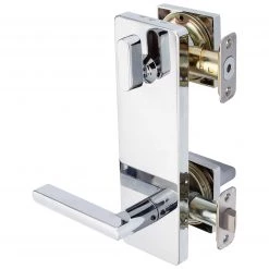 Harney Hardware Interconnected Door Lock Reversible Passage Lever, UL Fire Rated, ANSI 2, Contemporary Style Harper Collection