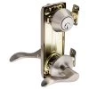 Harney Hardware Interconnected Door Lock Left Handed Passage Lever, UL Fire Rated, ANSI 2, Dakota Collection