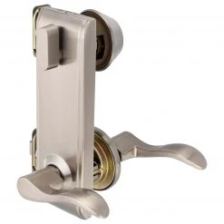 Harney Hardware Interconnected Door Lock Left Handed Passage Lever, UL Fire Rated, ANSI 2, Dakota Collection