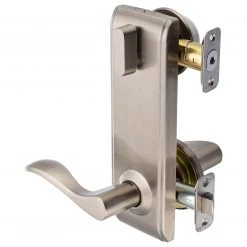 Harney Hardware Interconnected Door Lock Right Handed Passage Lever, UL Fire Rated, ANSI 2, Dakota Collection Residential Door Locks