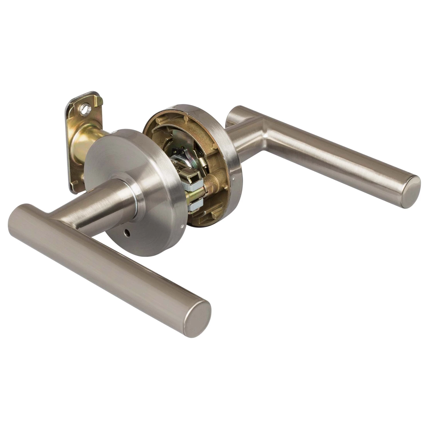 Harney Hardware Door Lever Set Bed / Bath / Privacy Function Contemporary Style Riley Collection Residential Door Locks 2 Harney Hardware Door Lever Set Bed / Bath / Privacy Function Contemporary Style Riley Collection Residential Door Locks