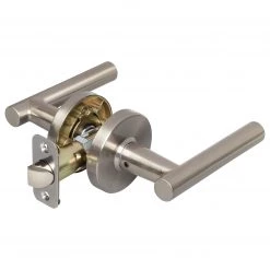 Harney Hardware Door Lever Set Closet / Hall / Passage Function Contemporary Style Riley Collection Residential Door Locks