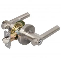 Harney Hardware Door Lever Set Keyed / Entry Function Contemporary Style Riley Collection Residential Door Locks