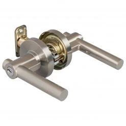 Harney Hardware Door Lever Set Keyed / Entry Function Contemporary Style Riley Collection Residential Door Locks