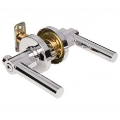 Harney Hardware Door Lever Set Keyed / Entry Function Contemporary Style Riley Collection