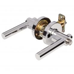 Harney Hardware Door Lever Set Keyed / Entry Function Contemporary Style Riley Collection