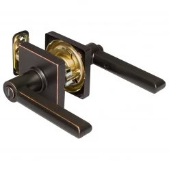 Harney Hardware Residential Door Locks Door Lever Set Bed / Bath / Privacy Function Contemporary Style Harper Collection