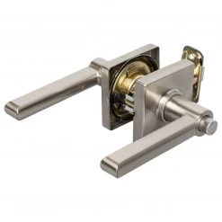 Harney Hardware Door Lever Set Bed / Bath / Privacy Function Contemporary Style Harper Collection