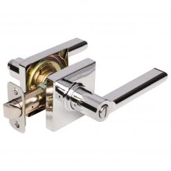 Harney Hardware Door Lever Set Bed / Bath / Privacy Function Contemporary Style Harper Collection