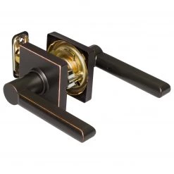 Harney Hardware Door Lever Set Closet / Hall / Passage Function Contemporary Style Harper Collection