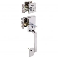 Harney Hardware Residential Door Locks Front Door Handleset With Interior Reversible Lever Contemporary Style Harper Collection