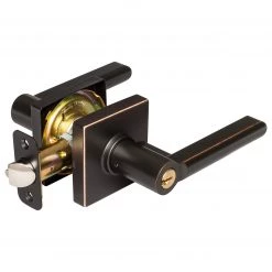 Harney Hardware Door Lever Set Keyed / Entry Function Contemporary Style Harper Collection Residential Door Locks