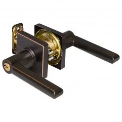Harney Hardware Door Lever Set Keyed / Entry Function Contemporary Style Harper Collection Residential Door Locks