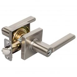 Harney Hardware Door Lever Set Keyed / Entry Function Contemporary Style Harper Collection