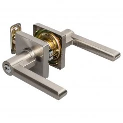 Harney Hardware Door Lever Set Keyed / Entry Function Contemporary Style Harper Collection