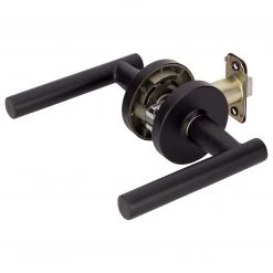 Harney Hardware Door Lever Set Closet / Hall / Passage Function Contemporary Style Riley Collection Residential Door Locks
