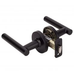 Harney Hardware Door Lever Set Closet / Hall / Passage Function Contemporary Style Riley Collection Residential Door Locks