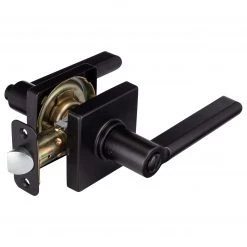 Harney Hardware Door Lever Set Bed / Bath / Privacy Function Contemporary Style Harper Collection Residential Door Locks